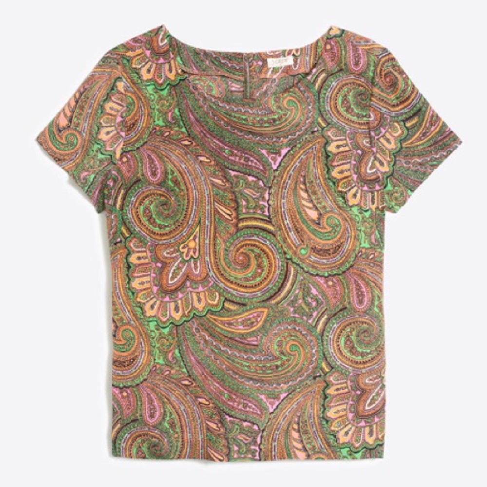 NWT J. Crew Drapey Novelty Top